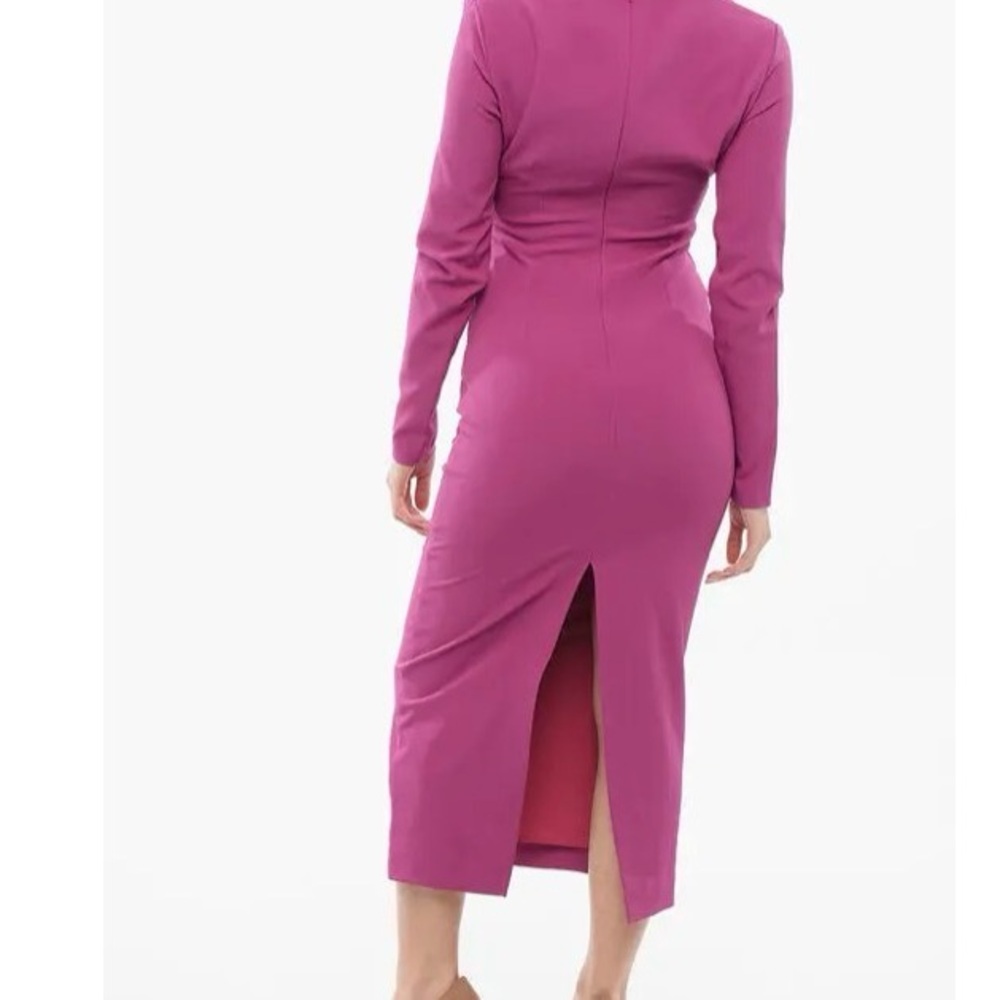 Versace Jeans Couture NWT Pink Cut-Out Midi Dress - Picture 2 of 7